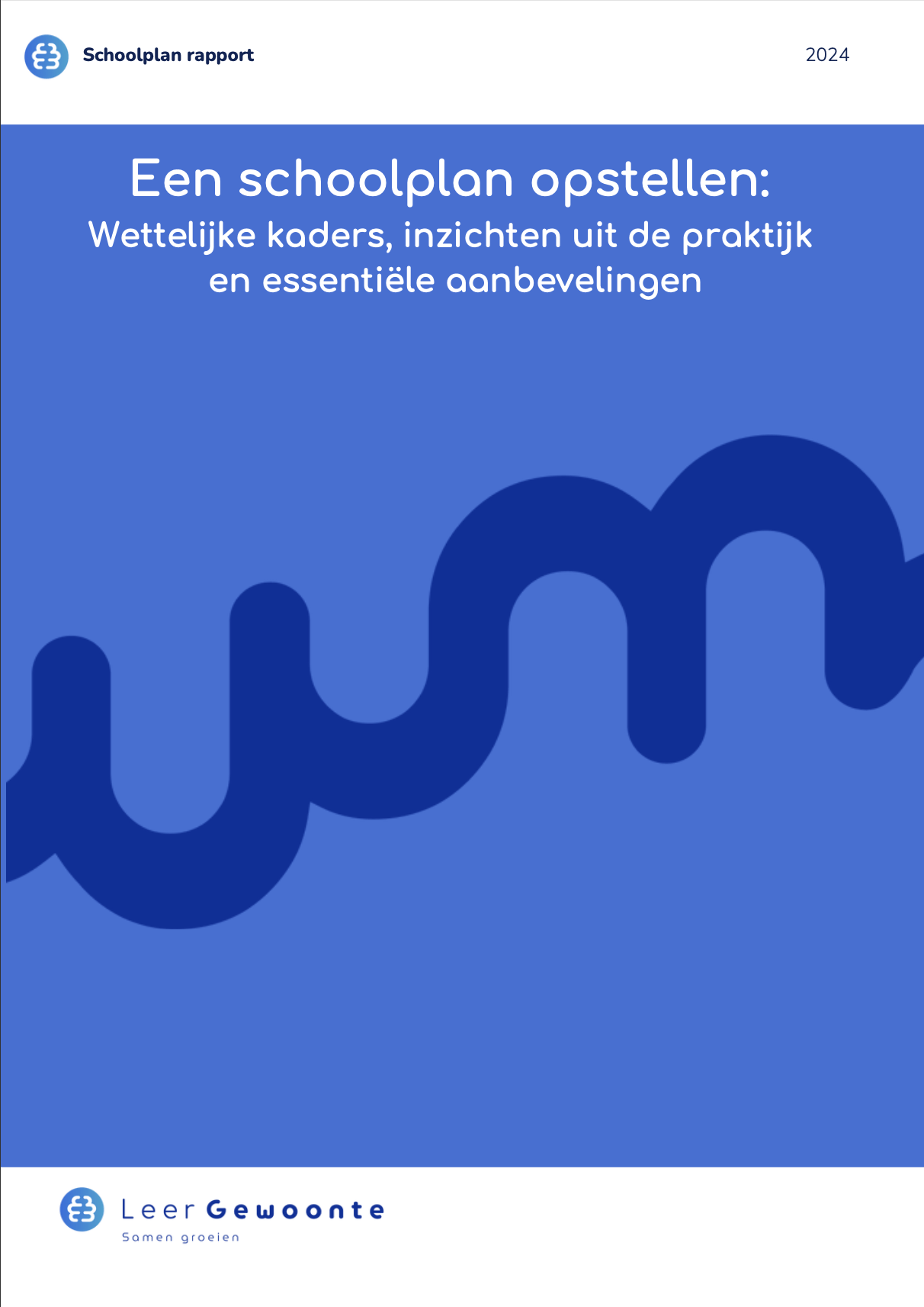 Gratis schoolplannen rapport voorpagina