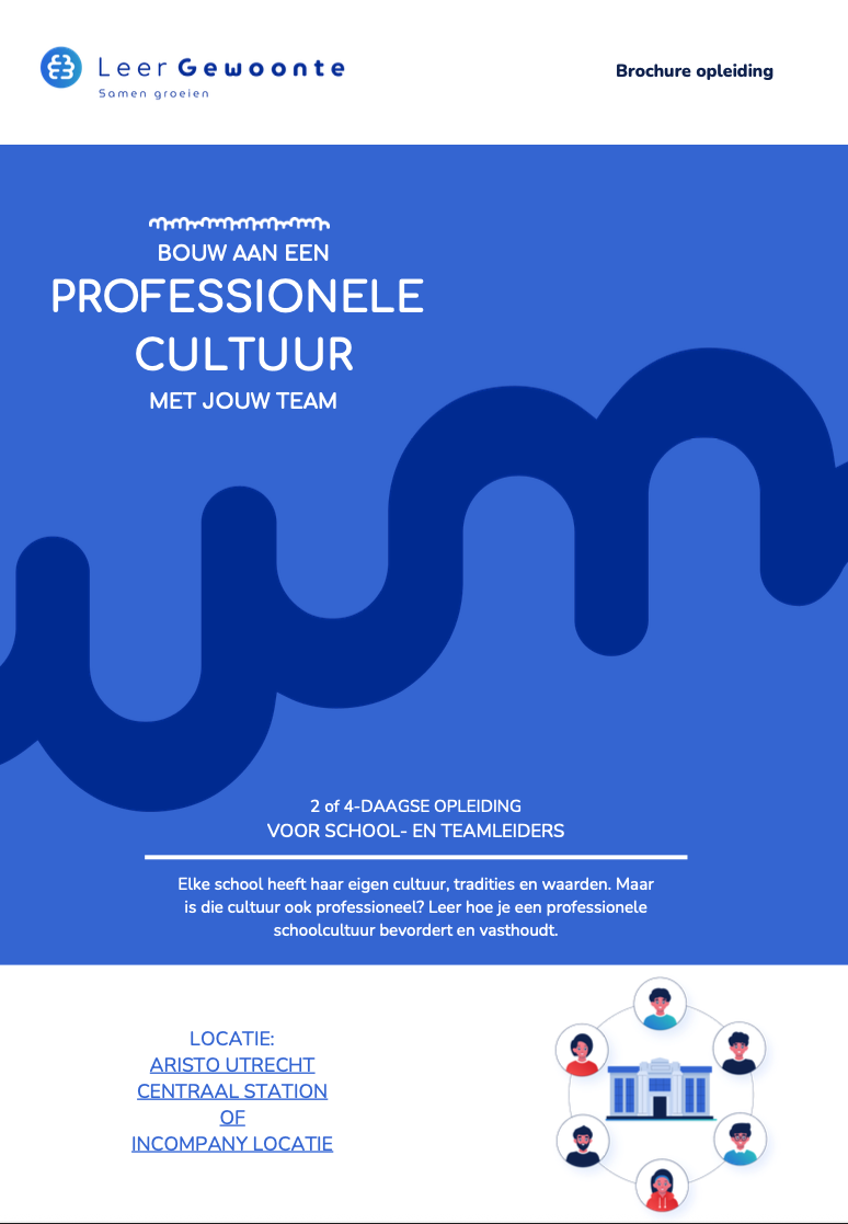 Brochure: Professionele schoolcultuur