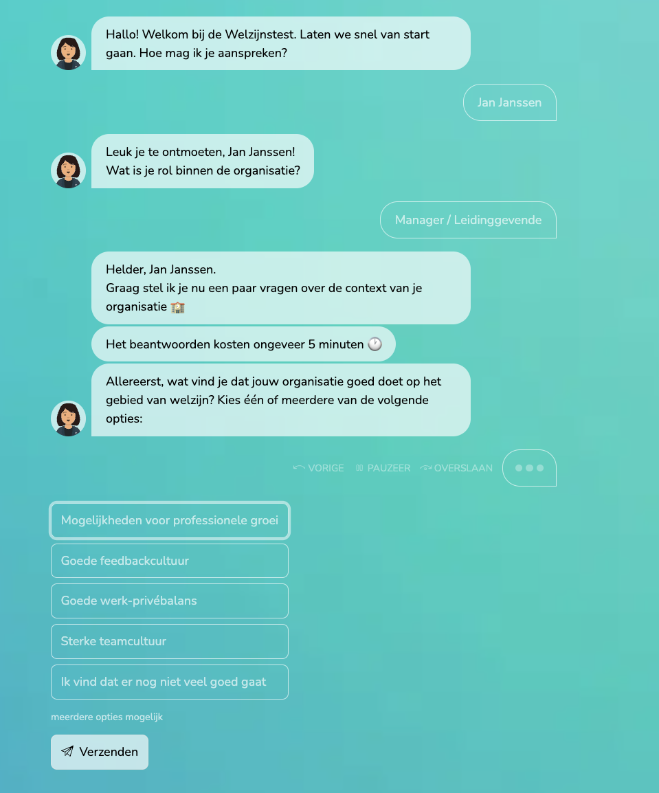 Welzijnsbuddy chatbot LeerGewoonte