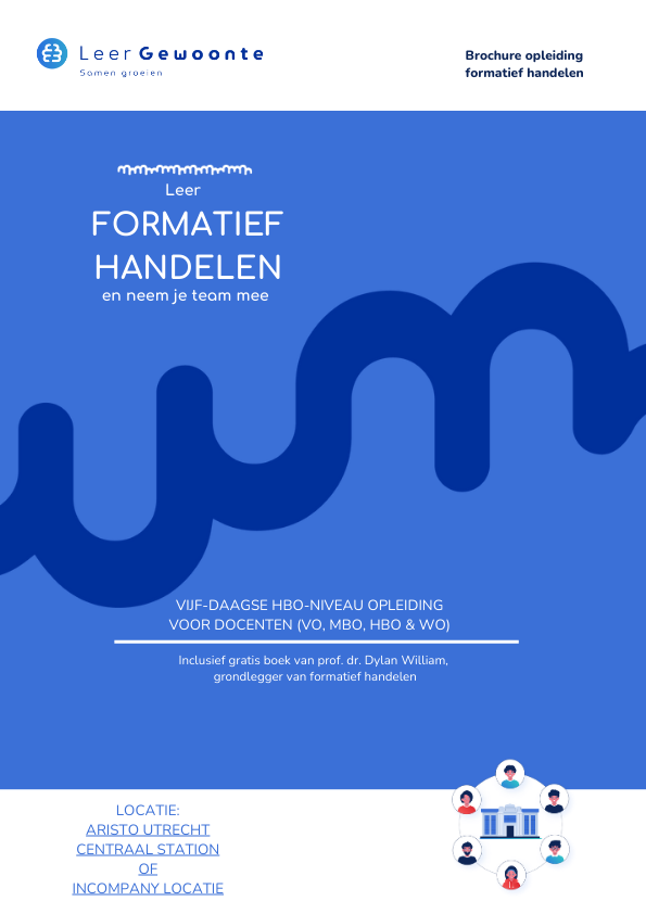 Brochure 5-daagse opleiding formatief handelen