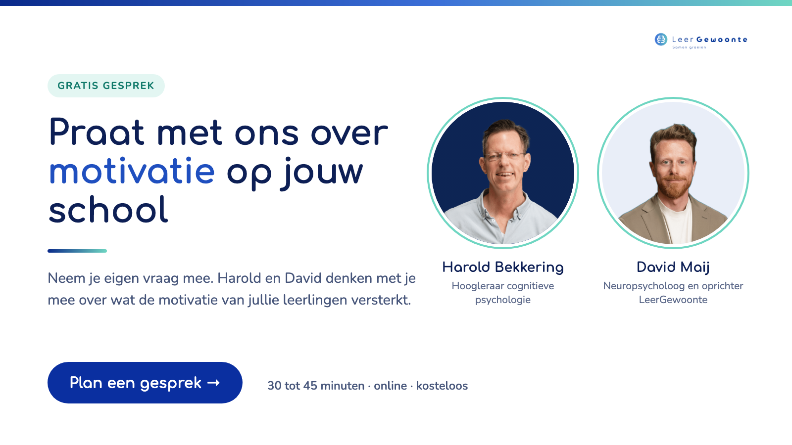 Harold Bekkering en David Maij